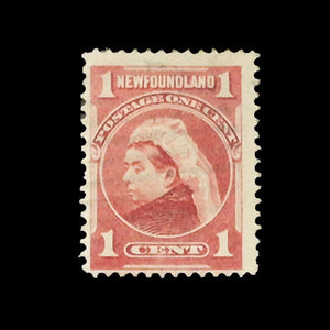 NEWFOUNDLAND 1897 1c RED ROYAL FAMILY VFU