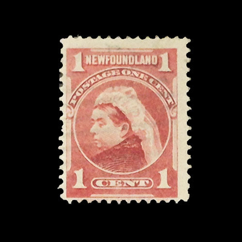 NEWFOUNDLAND 1897 1c RED ROYAL FAMILY VFU