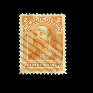 NEWFOUNDLAND 1897 2c ORANGE ROYAL FAMILY USED