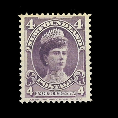 NEWFOUNDLAND 1897 4c VIOLET ROYAL FAMILY MH