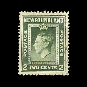 NEWFOUNDLAND 1938 2c DEEP GREEN KGVI VFU