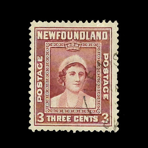 NEWFOUNDLAND 1938 3c RED ROYAL FAMILYI VFU