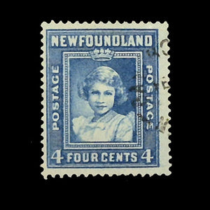 NEWFOUNDLAND 1938 4c BLUE ROYAL FAMILYI FU