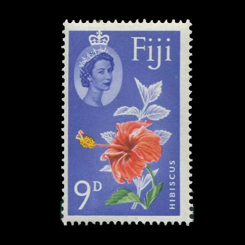 FIJI 1962 9d QEII/FLOWER MNH