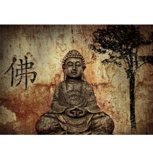 GREETING CARD Buddha Tree