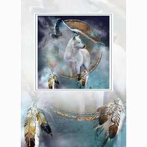 MAGNETIC INSPIRATIONS GREETING CARD Spirit Wolf