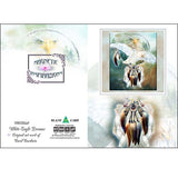 MAGNETIC INSPIRATIONS GREETING CARD White Eagle Dreams