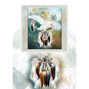 MAGNETIC INSPIRATIONS GREETING CARD White Eagle Dreams