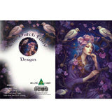 GREETING CARD Heliotrope Doves