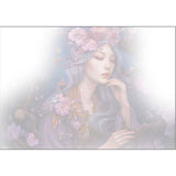 GREETING CARD Heliotrope Doves