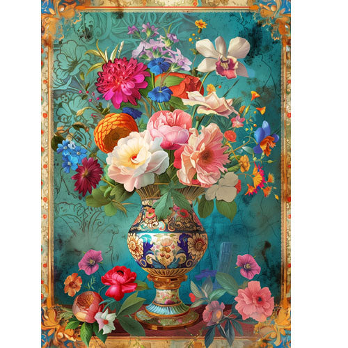 GREETING CARD Floral Vase 5