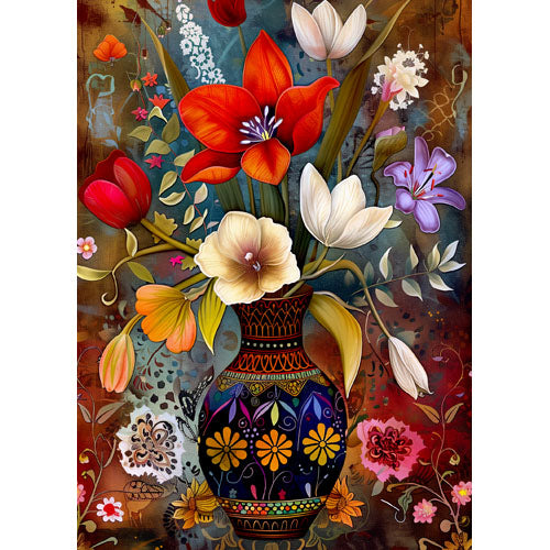 GREETING CARD Floral Vase 2