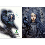 GREETING CARD Raven Girl