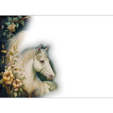 GREETING CARD White Horse