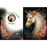 GREETING CARD Floral Horses 9