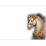 GREETING CARD Floral Horses 9