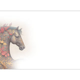 GREETING CARD Floral Horses 3