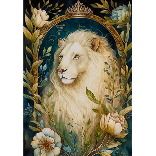 GREETING CARD White Lion