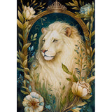 GREETING CARD White Lion