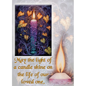GREETING CARD Sympathy Flame