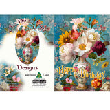 GREETING CARD Birthday Vase