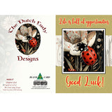 GREETING CARD Ladybird Luck