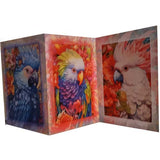 GREETING CARD TRI FOLD Birds of Paradise