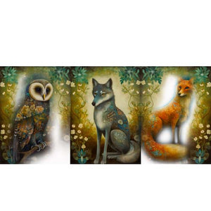 GREETING CARD TRI FOLD Holy Forest