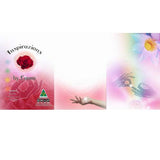 GREETING CARD TRI FOLD Yoga Rose