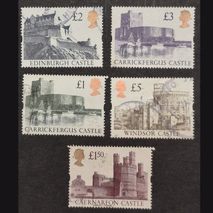 GREAT BRITAIN 1992 CASTLES SET (5) FU