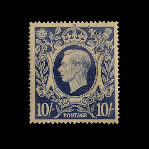 GREAT BRITAIN 1939 10/- ULTRAMARINE KGVI MH