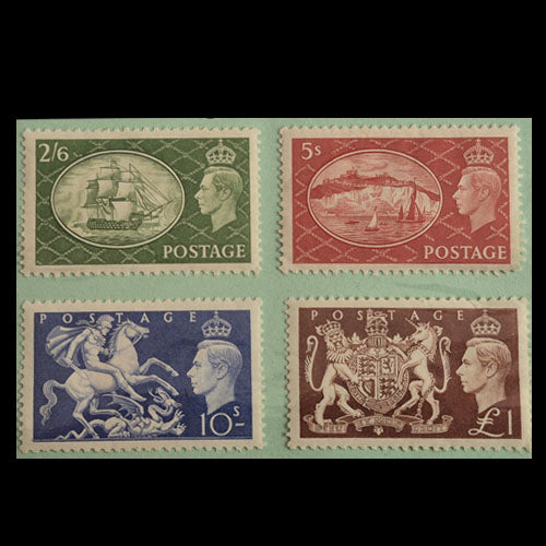 GREAT BRITAIN 1951 KGVI HIGH VALUES SET (4) MH