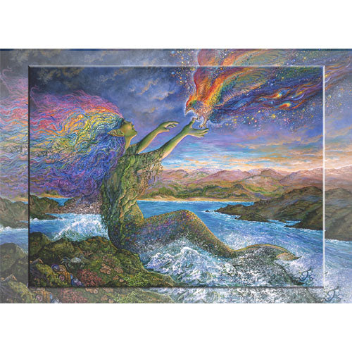 GREETING CARD Mermaid and the Phoenix