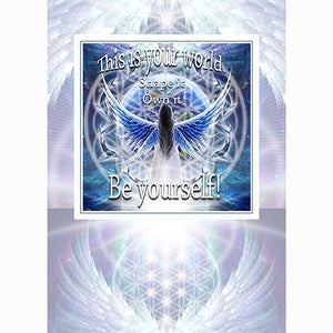 MAGNETIC INSPIRATIONS GREETING CARD Be Strong Earth Angel