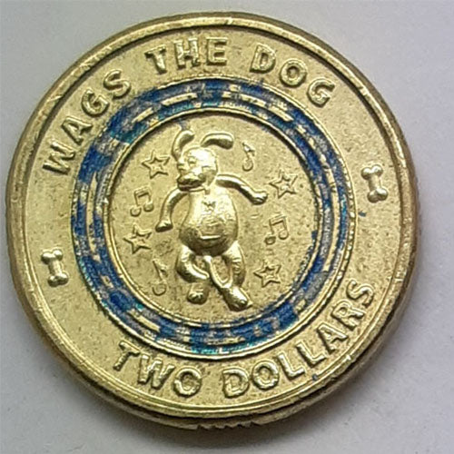 2021 $2 Australian coin-The Wiggles-Wags the Dog