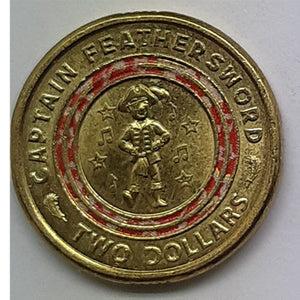 2021 $2 Australian coin-The Wiggles-Captain Feathersword