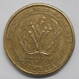 2001 1 dollar Australian coin Volunteers