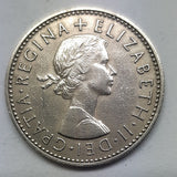 1958 GREAT BRITAIN 1 SHILLING SILVER QE11