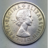 1957 GREAT BRITAIN 1 SHILLING SILVER QE11