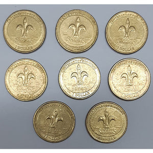 2008 1 dollar Australian coin Cent of Scouting 8 Assorted