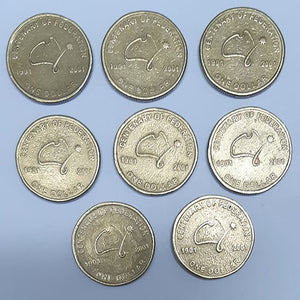 2001 1 dollar Australian coin Cent of Federation 8 Assorted