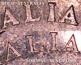 2001 50c Australian Cent of Federation coin Bold 'Australia'