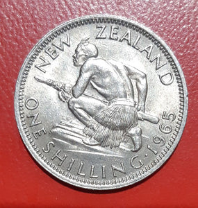 1965 NEW ZEALAND QE11 ONE SHILLING