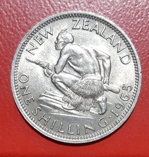 1965 NEW ZEALAND QE11 ONE SHILLING