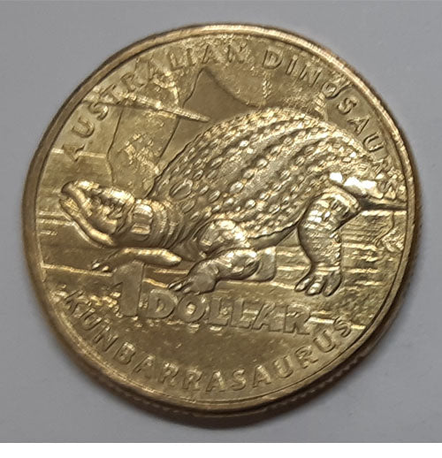 2022 1 dollar Australian coin Kunbarrasaurus