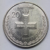 2017 20c Australian coin Anzac Nursing Service Cross