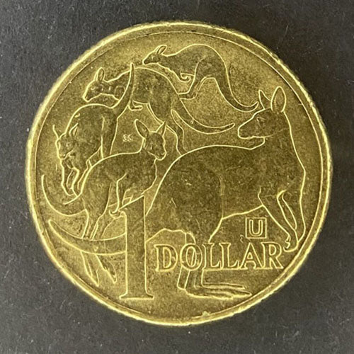 2019 1 dollar Australian coin Privymark 'U'