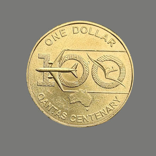 2020 1 dollar Australian coin Qantas 100 Year Centenary