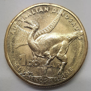 2022 1 dollar Australian coin Elaphrosaurine