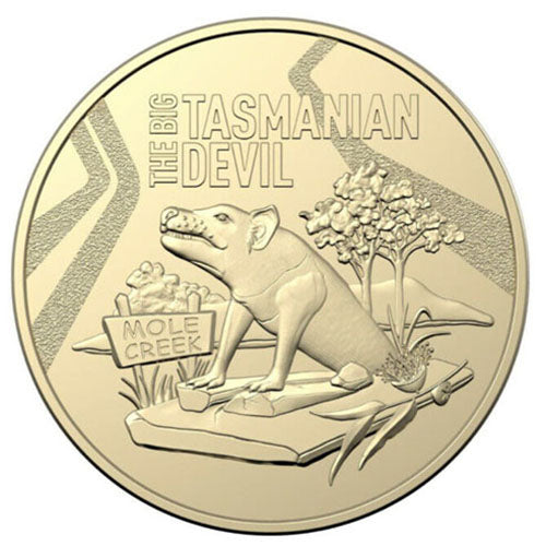 2023 1 dollar Australian coin Aussie Big Things Tasmanian Devil